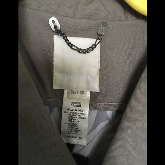 DIESEL Denim FIELD SAFARI Motorcycle Jacket size XS ๐ฅ Cotton - Picture 9 of 13